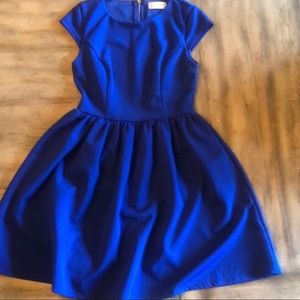 Adore me fit and flare royal blue staple dress